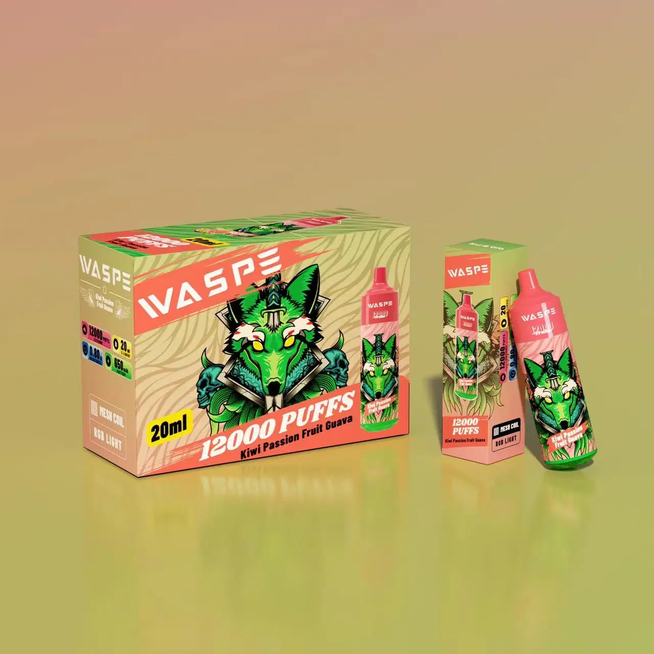 La fábrica Original Waspe Mayorista/Proveedor 12000bocanadas cuadro Vape desechables vaporizador