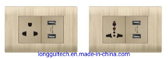 Plaque murale pour chargeur USB a et type C.