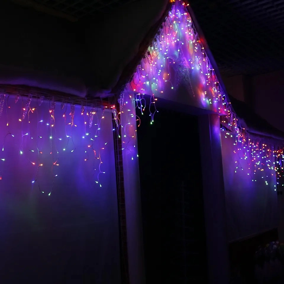 Outdoor Decorative Lights 300 LED 8 Pattern Fairy Rope Curtain Lights for Christmas Wedding Party House Holiday Garden Lights View More