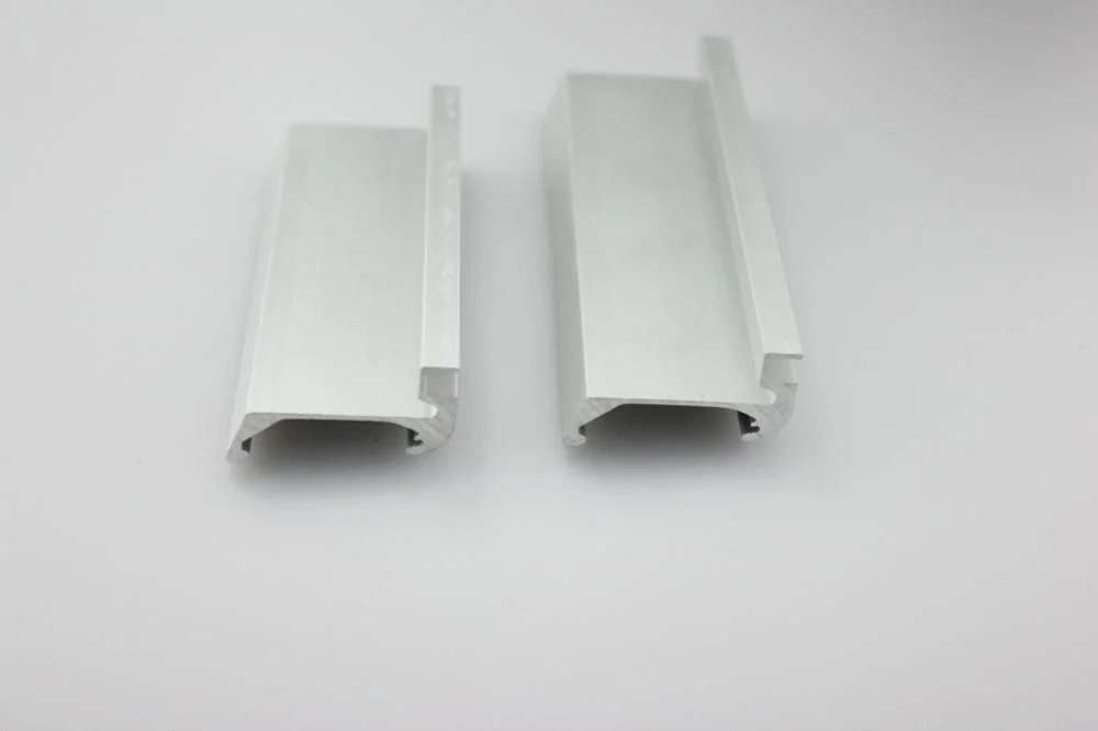 Professional 7075 Aluminum Extrusion Rail Profile for Supermarket Shelf