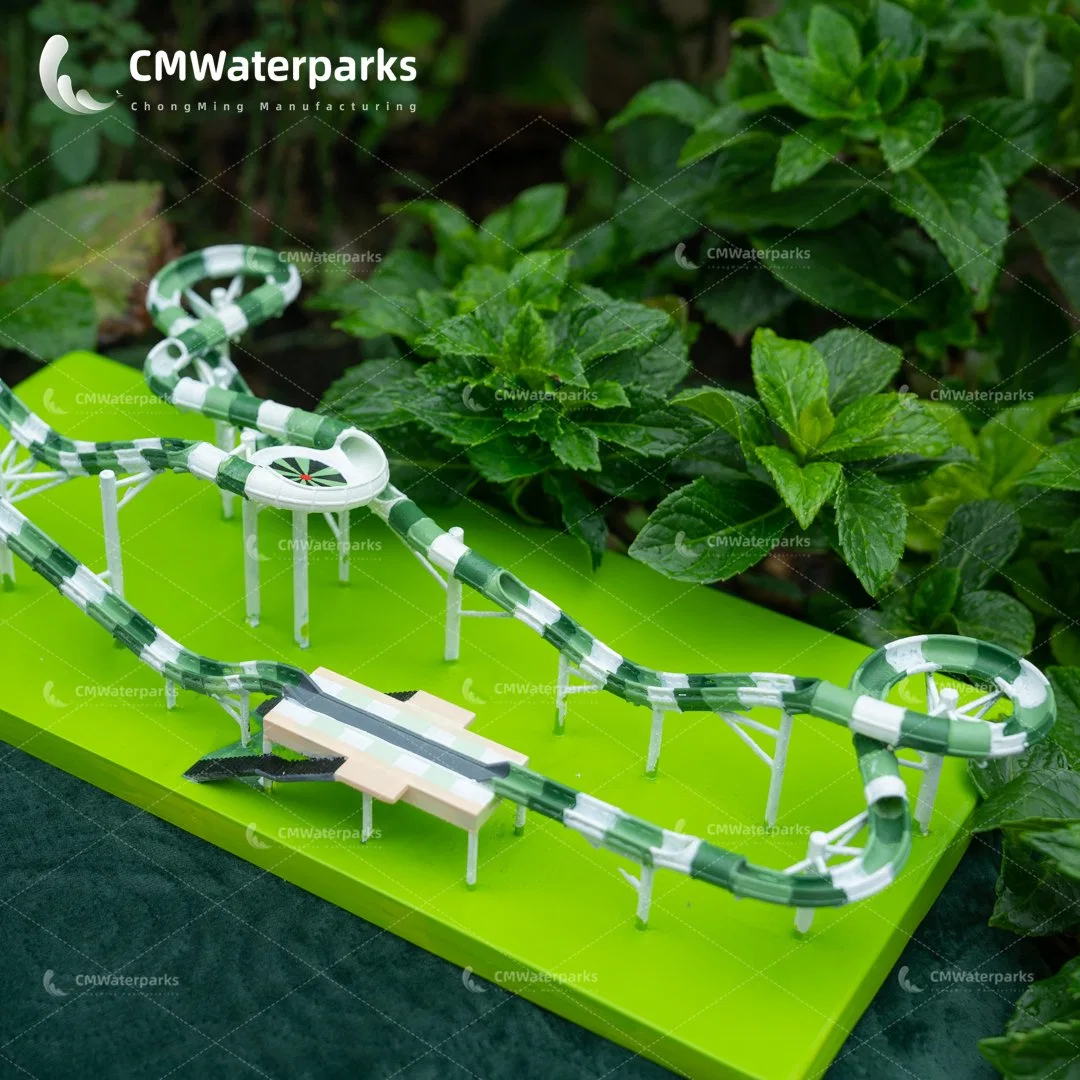 Neue Design Water Park Equipment 3D Modell Fiberglass Wasserrutsche Vergnügungspark-Produkte