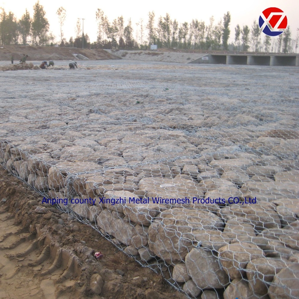 PVC Coated/Galvanized River Stone Gabion Mattresses