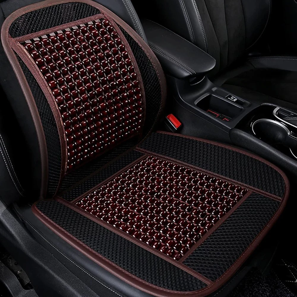 Cheap Vehicle Parts Massage Breathable Cool Waterproof Color Car Wooden Seat Cushion Cover