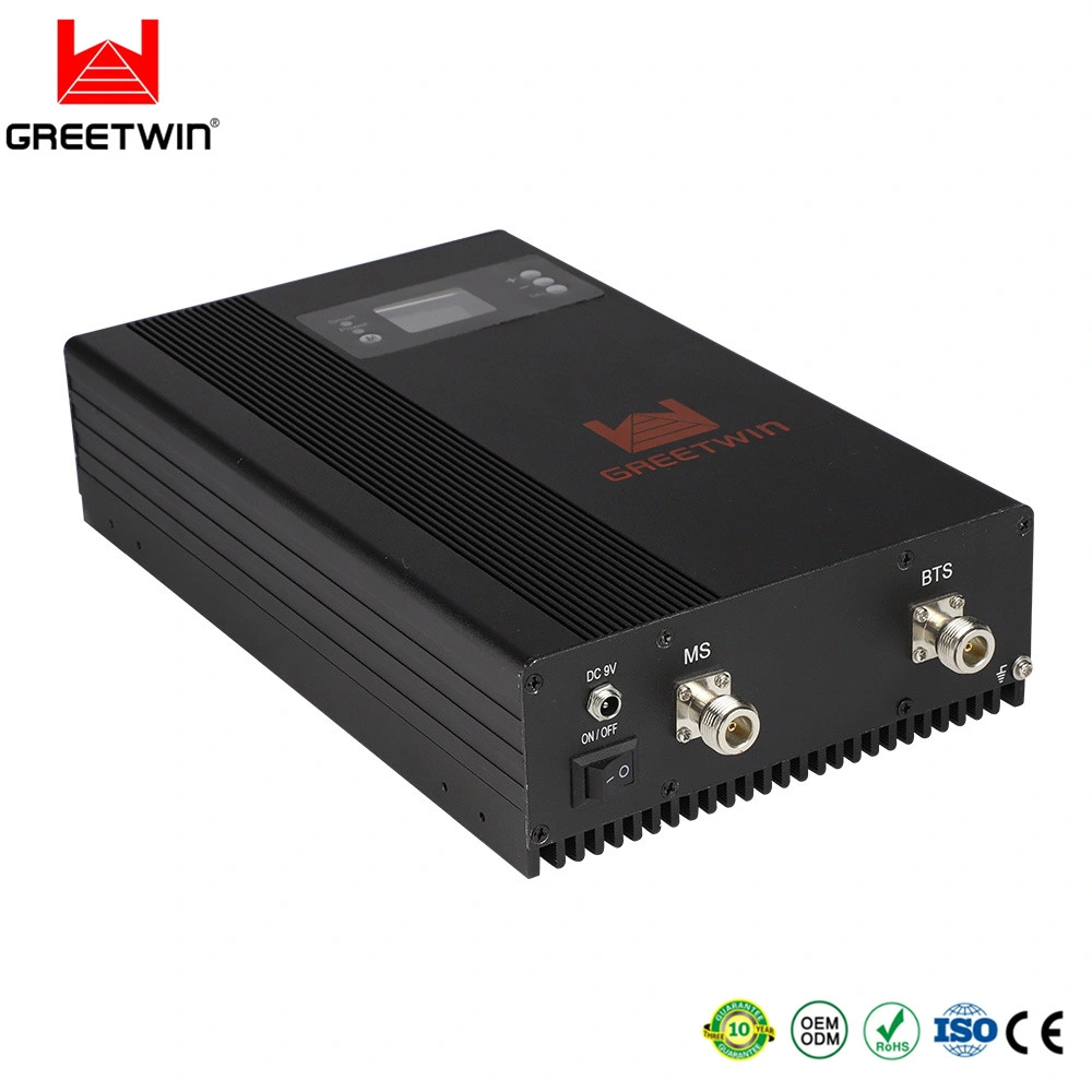 Real-Time Gain LCD Display GSM900 LTE1800 UMTS2100 Tri-Band Smart Repeater B8 B1 B3 23dBm 2g 3G 4G Cell Phone Signal Booster