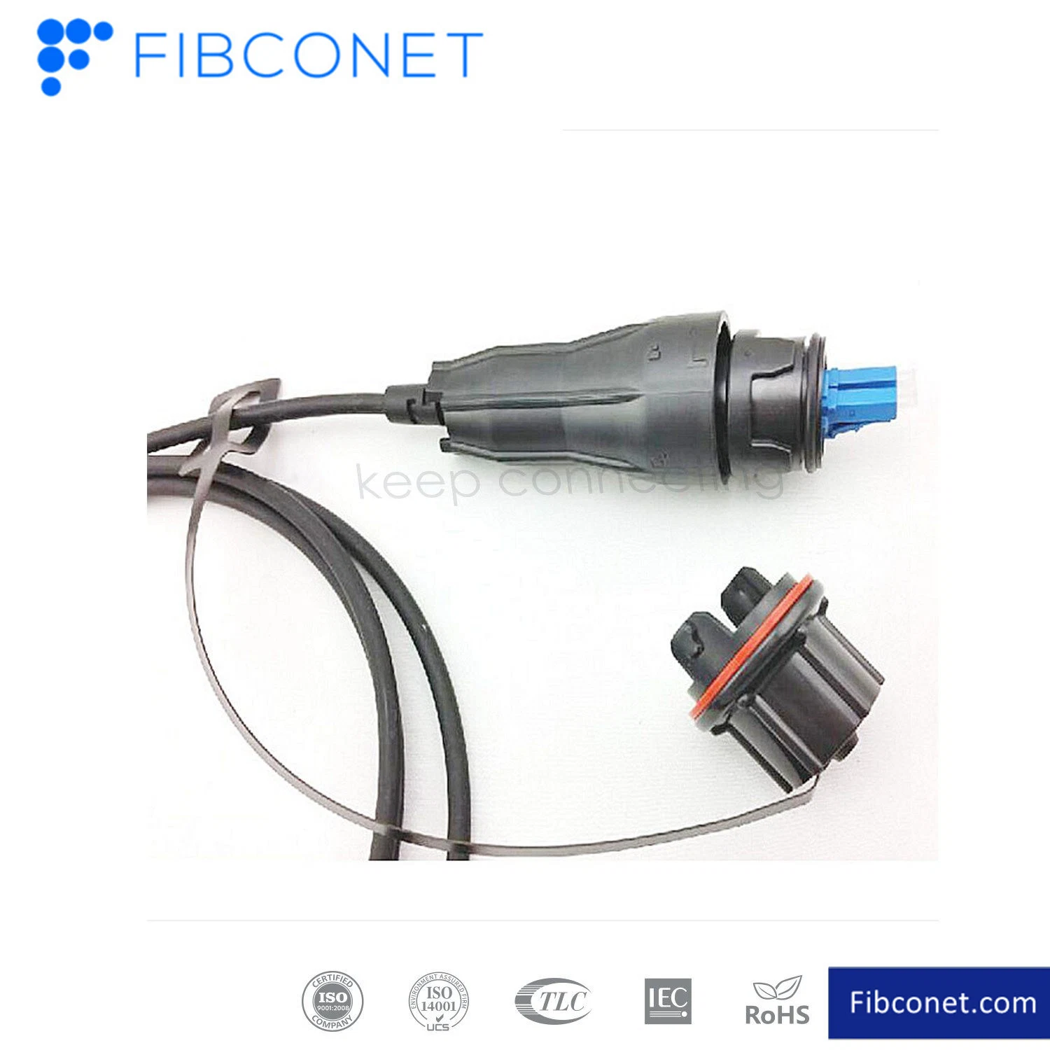 LC Fiber Optic IP67 Dust Cap Waterproof Fast Connector for Patch Cord