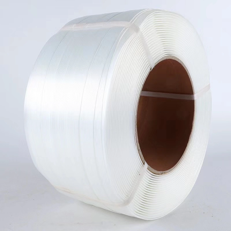 Extremely High Strength White Flexible Soft Composite Polyester Plastic Fiber Packing Cord Strapping/Strap with Buckles for Securing