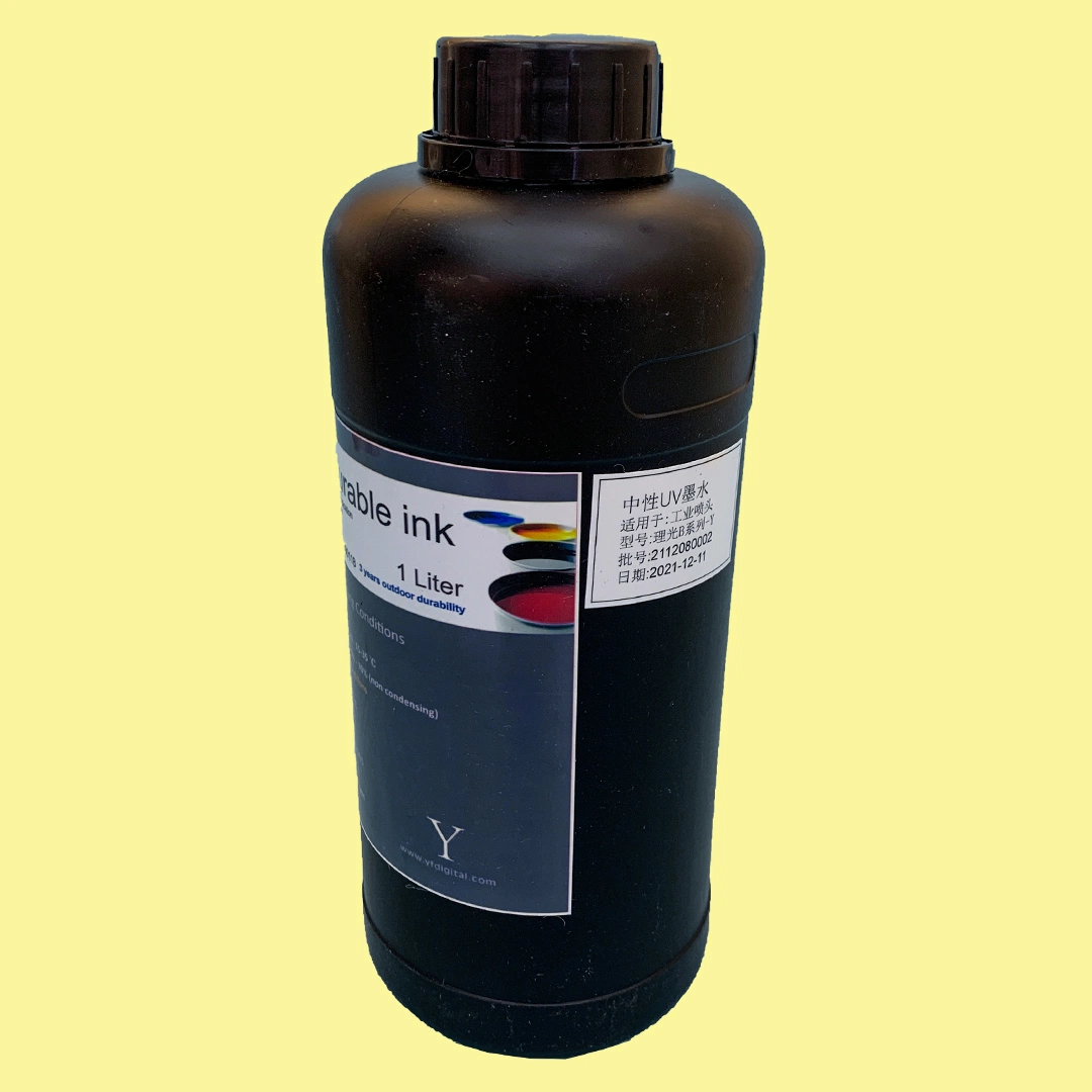 Tinta UV Tinta Industrial B-Série 1L adequado para a Ricoh Gen5 Cabeçote de Impressão