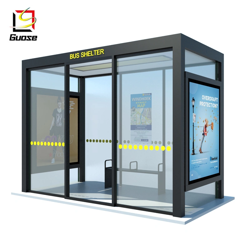 Solar Bus Stop Bus Advertising System Bus Shelter Light Box