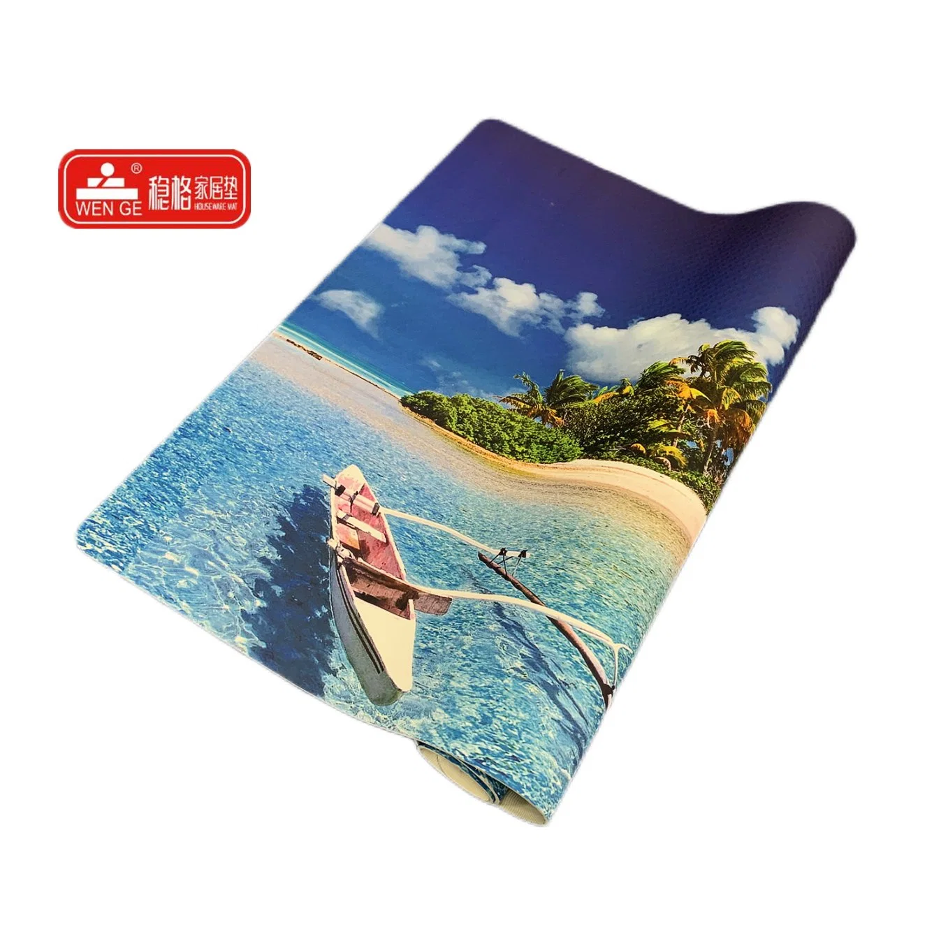 High Density OEM Custom Logo Light Weight Quality Premium Exercise Extra Large Printed TPE Yoga Mat