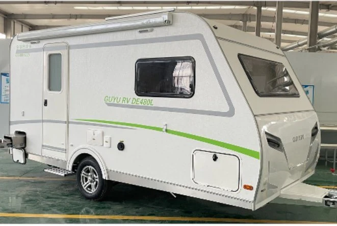 Dobra traseira do piso de gota 4X4 Camper reboque, off road Luxury Reboque de caravana