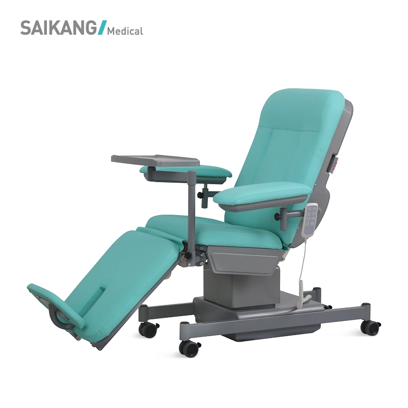 Ske-134 Saikang Factory EEG Chair ECG 3 Function Adjustable Medical Patient Transfusion Electric Dialysis Chair