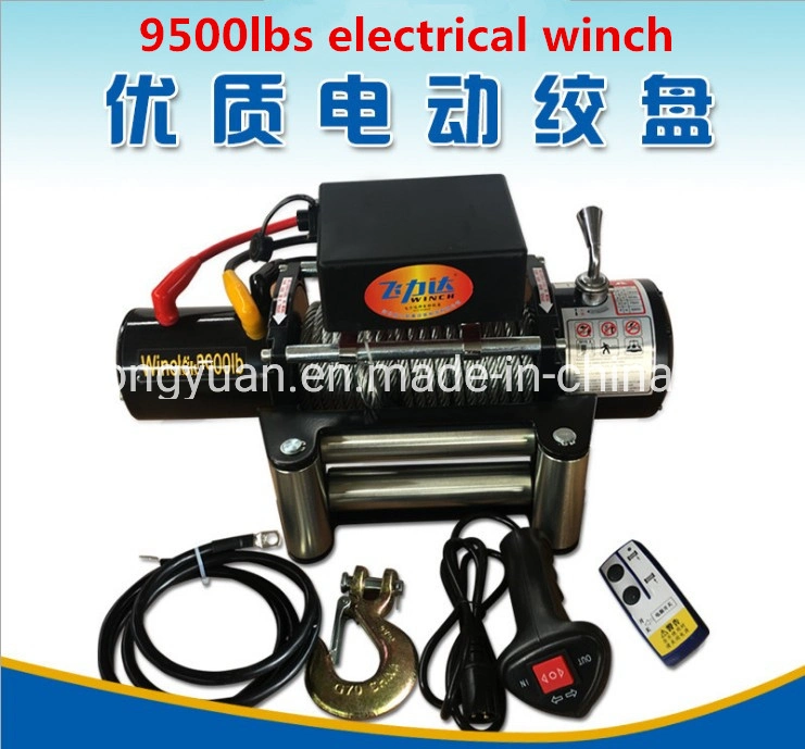 Hongyuan UTV Winch 24V with Different Rated Line Pull Capacity 9500lbs 12000lbs