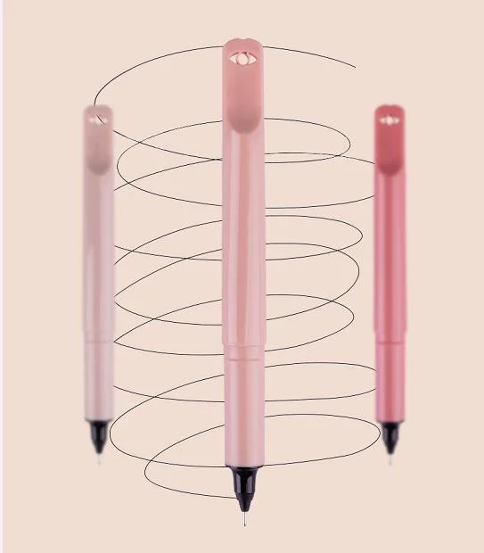 Stationery Mini Pen Snowhite Liquid Roller Ball Pen Precise Writing Pocket Pen Pink 4CT Pet Box