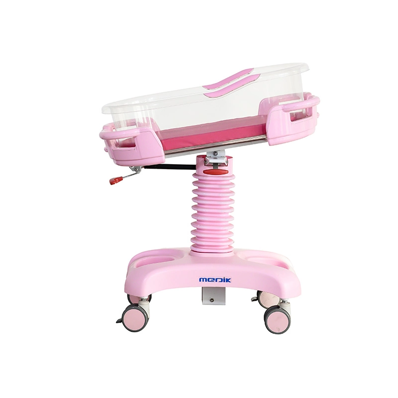 Mk-B02 Hydraulic Adjustable Infant Medical Newborn Bed Baby Crib Hospital Bassinet