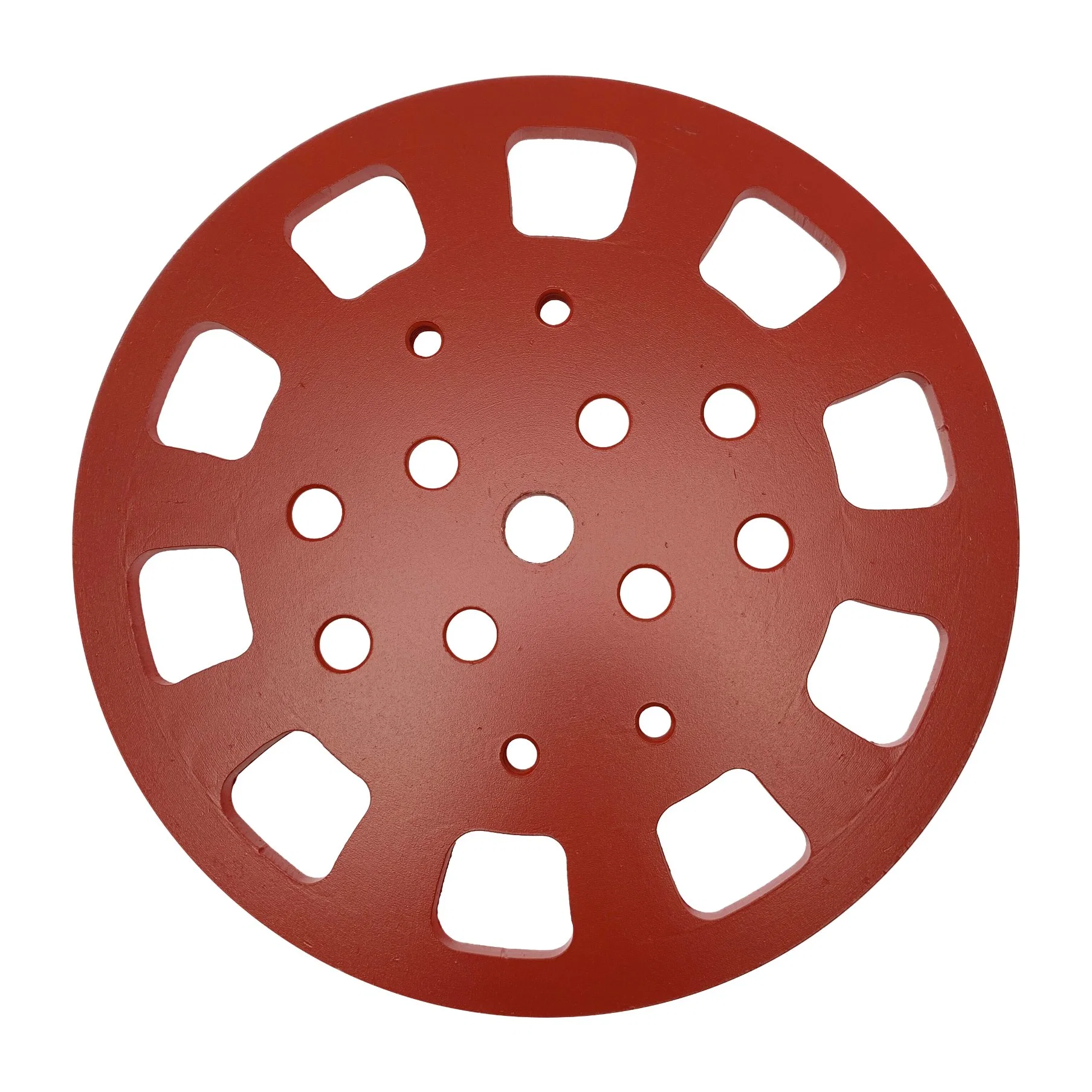 Premium Grade Silver Brazed 10in Sharpening 250mm Red Diamond Wheel Grinding Disc for Hard Concrete