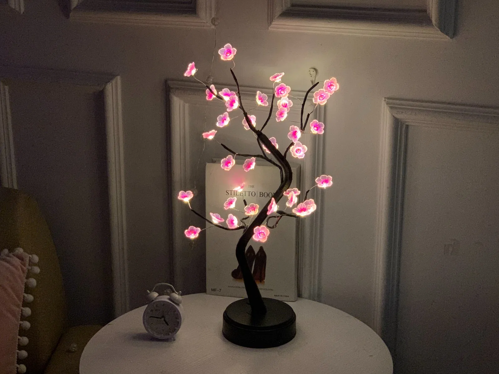 108 LED USB Battery Artificial DIY Gift Indoor Twinkling Flower Table Decoration Light LED Tree Light for Home Decor