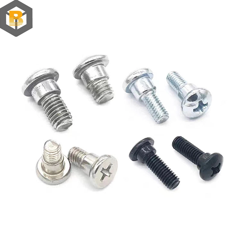 Kundenspezifische Verbindungselemente Spezialkopf Zink-Beschmierte Carbon-Edelstahllegierung Titan Aluminium Bronze Messing Stecker Schraube Schulter Schraube Ersatzteil