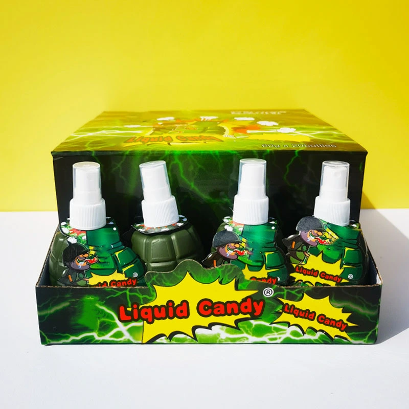 New Pattern Grenade Spray Mouth Spray Candy Spray Drink Grenade Toy Nozzle Candy Creative Liquid Candy