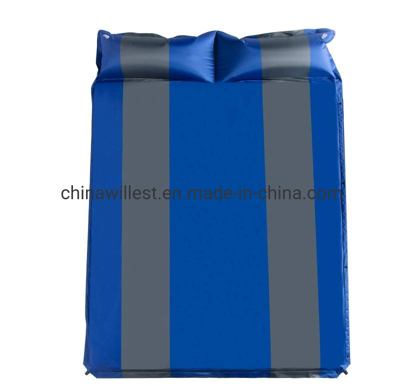PVC Coated Camping Inflatable Mattress SIM Self Inflating Mat for Outdoor Hiking