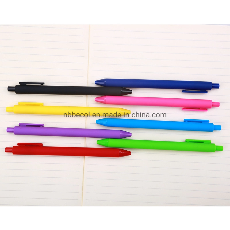 Advertising Candy Color Plastic Gel Ink Pen Customer Logo Ball Pen