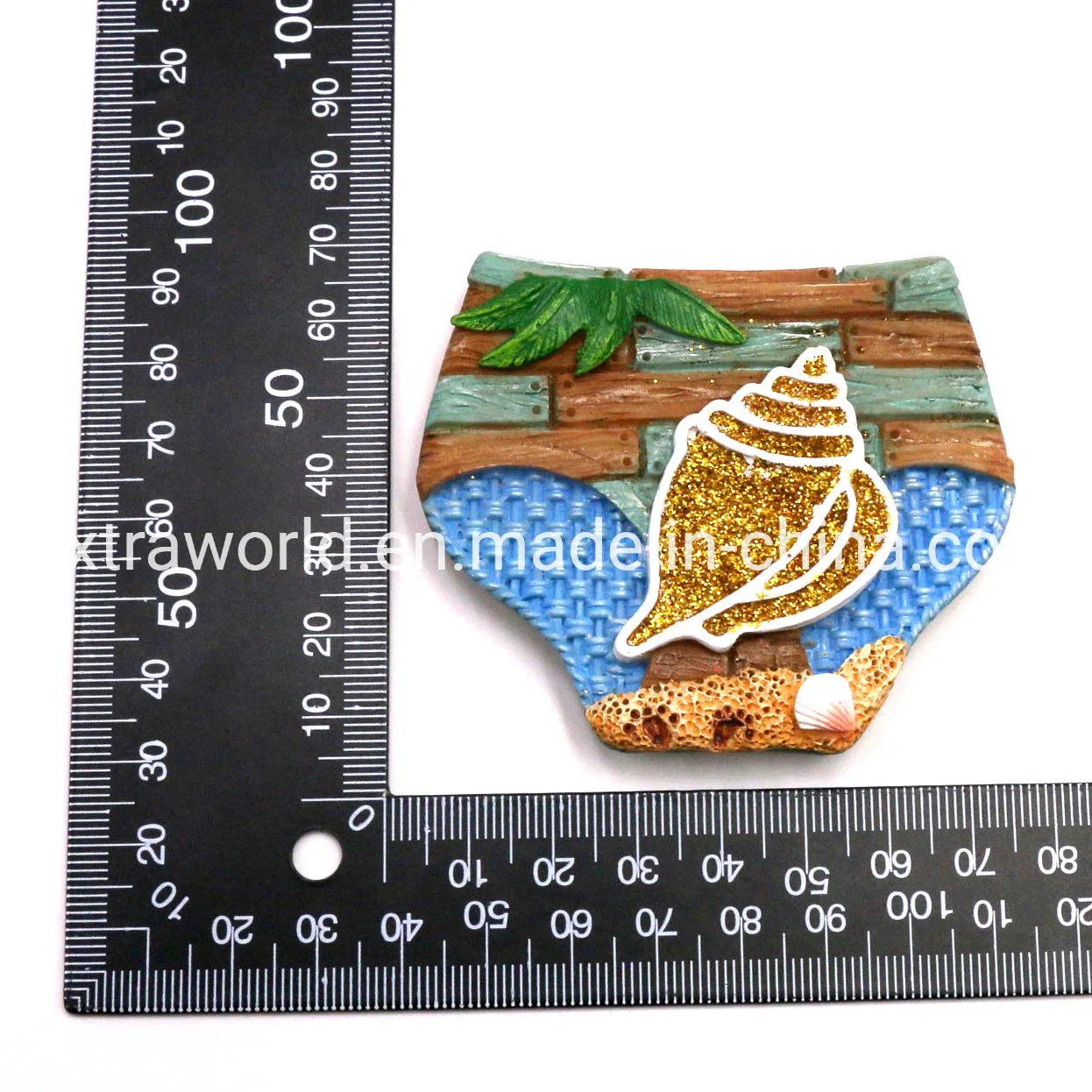 Mexiko Harz Meer Bikini Strand Conch Tourist Souvenir Geschenk Handgefertigt Bastelmagnet-Dekoration