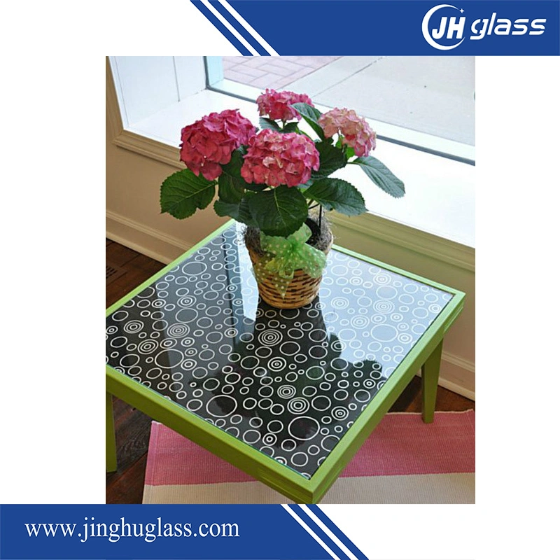 Jinghu Silk Screen Painted Tempered Toughened Glass for Kitchen Splashback Wall Decoration