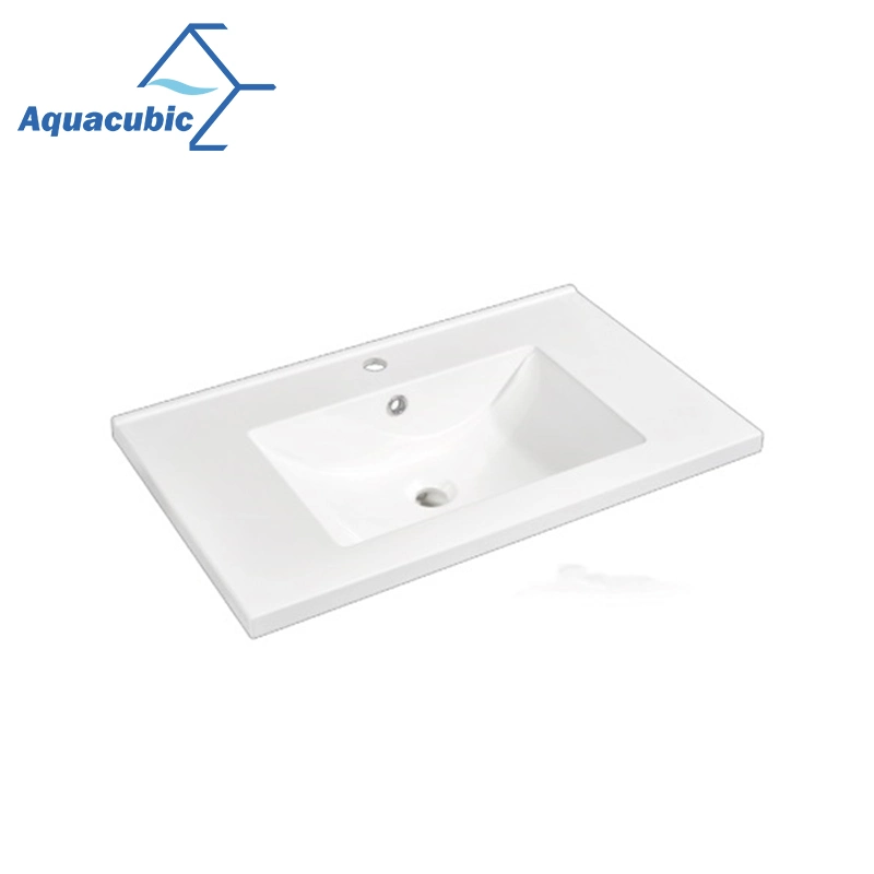 Bathroom Cabinet Countertop Sinks Polymarble Basin