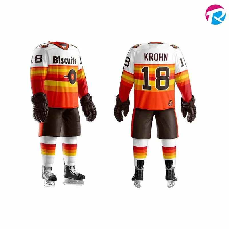 Polyester Made Ice Hockey Uniforms Custom Design Sportswear with Team Name Ice Hockey Jersey