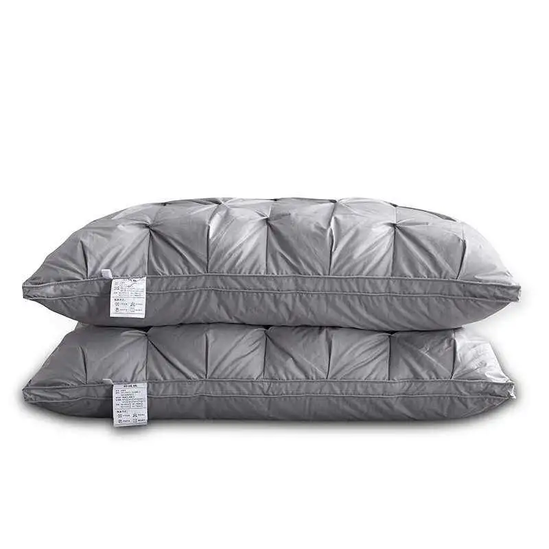 Super Soft Cheap Price Wgrey Bed Sleep 3 Layer Goose Down Cushion Pillow