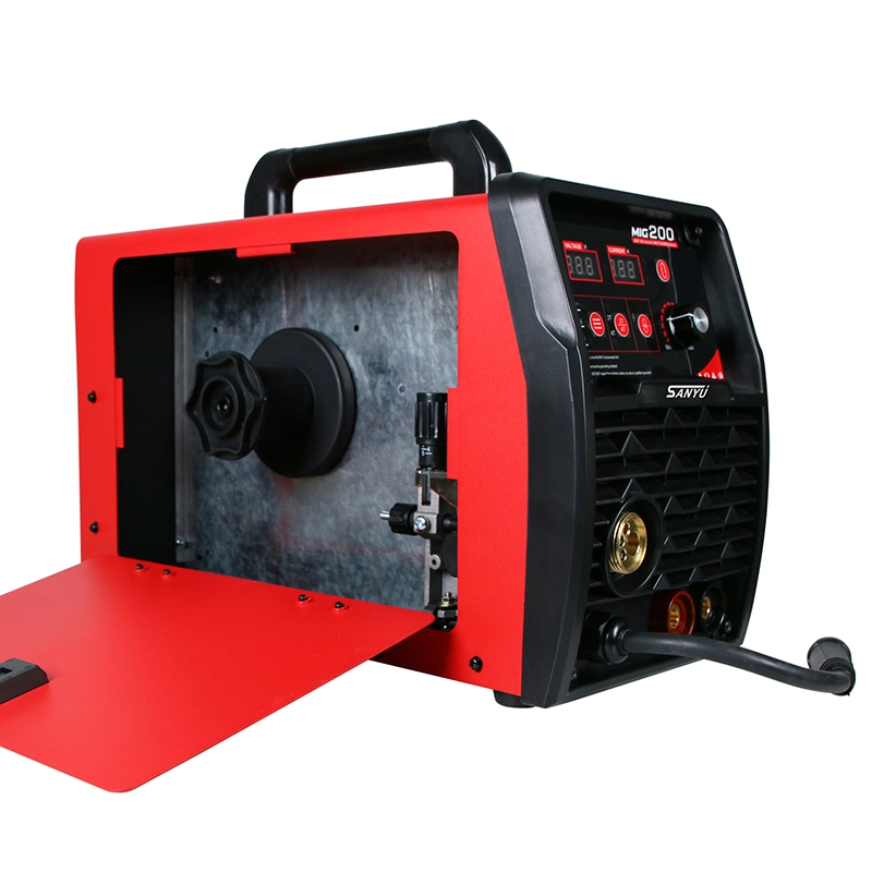 MIG-200 Syn 230V Digital IGBT Inverter MIG-Mixed Gas/CO2 Welding Machine with USA Type Plug