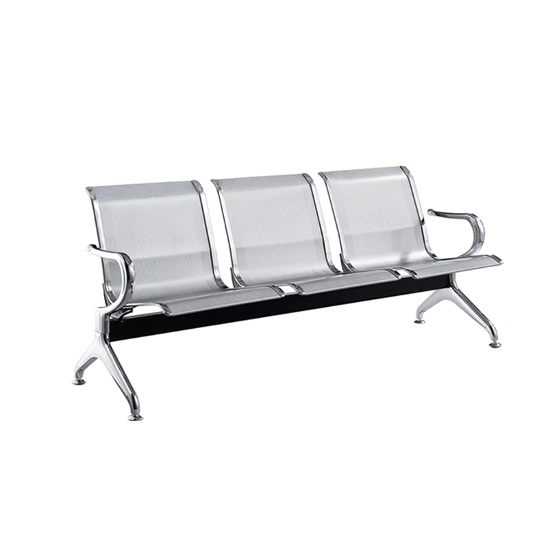 New Arrive Chrome Steel Garden Park Balcony Bus Station Outdoor Chair Furniture