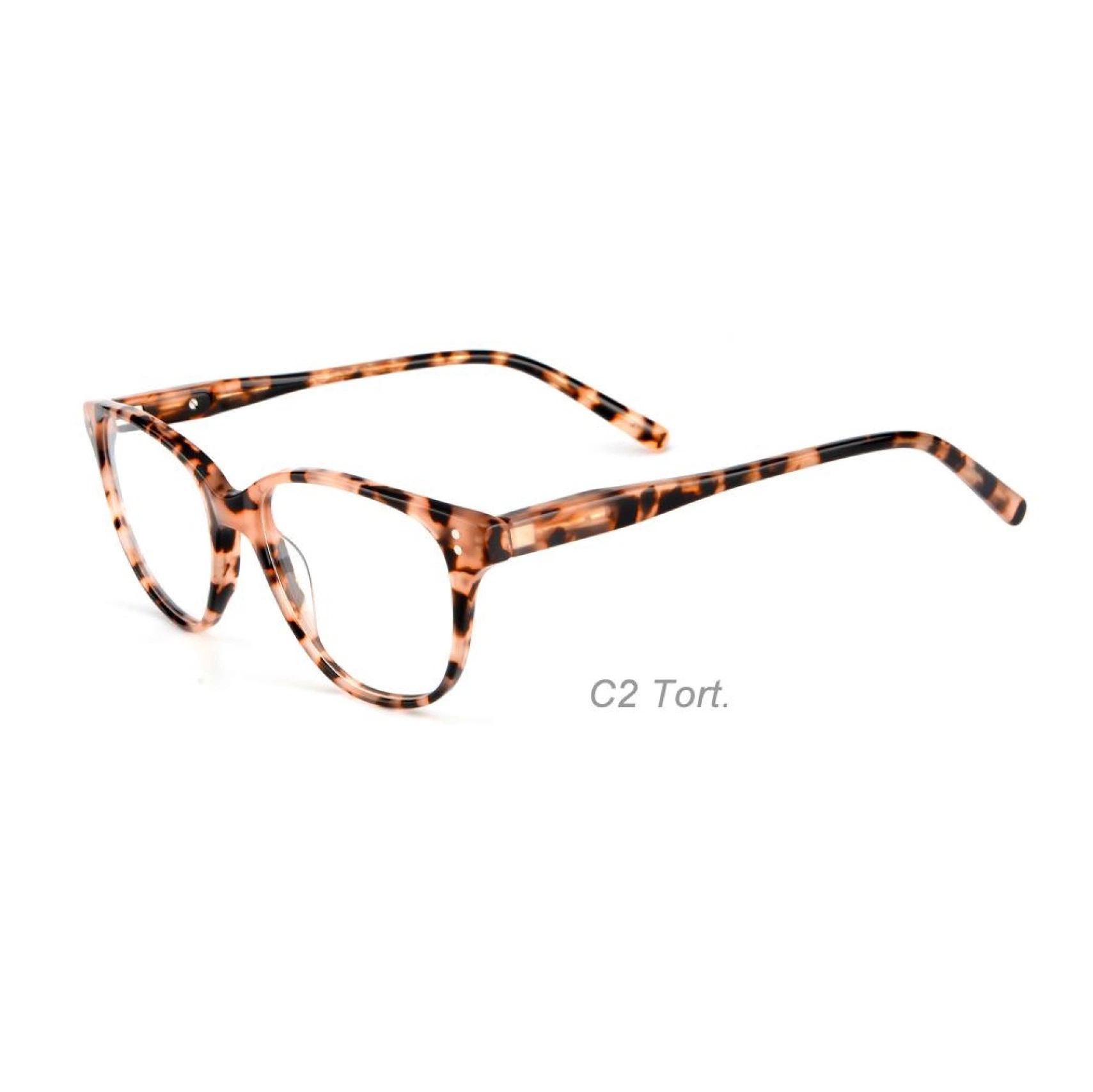 Popular Durable Cat Eye Shape Spring Hinge Acetate Optical Eyeglasses for Women