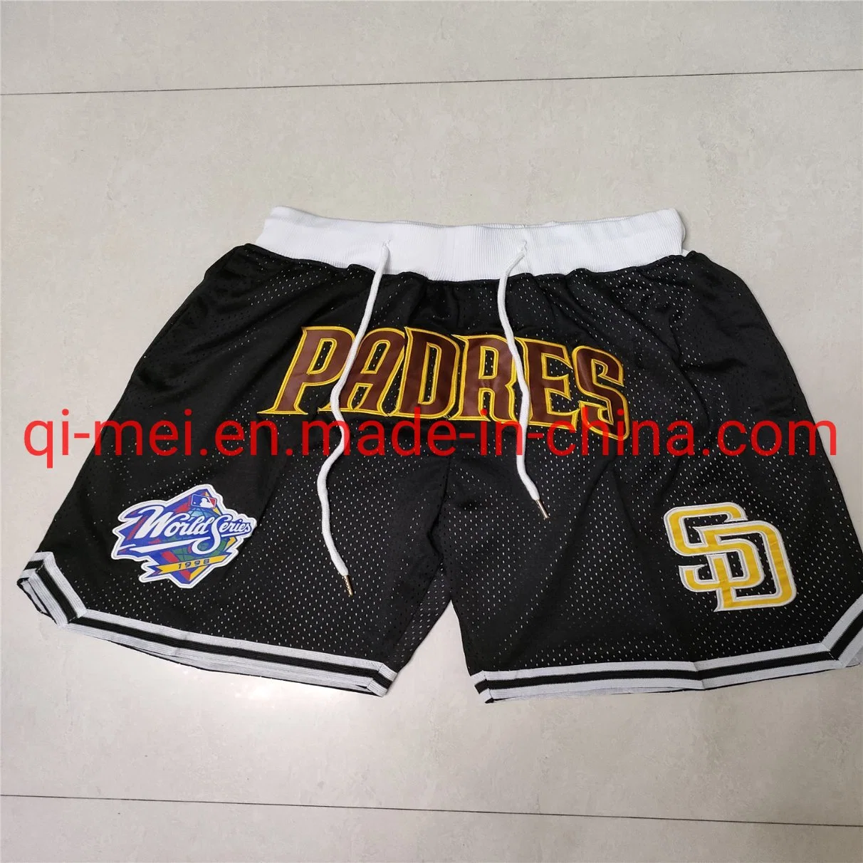 La New York Dodgers Yankees Astros padres Marlins Mets Throwback Clásicos de madera de Just Don pantalones cortos de béisbol