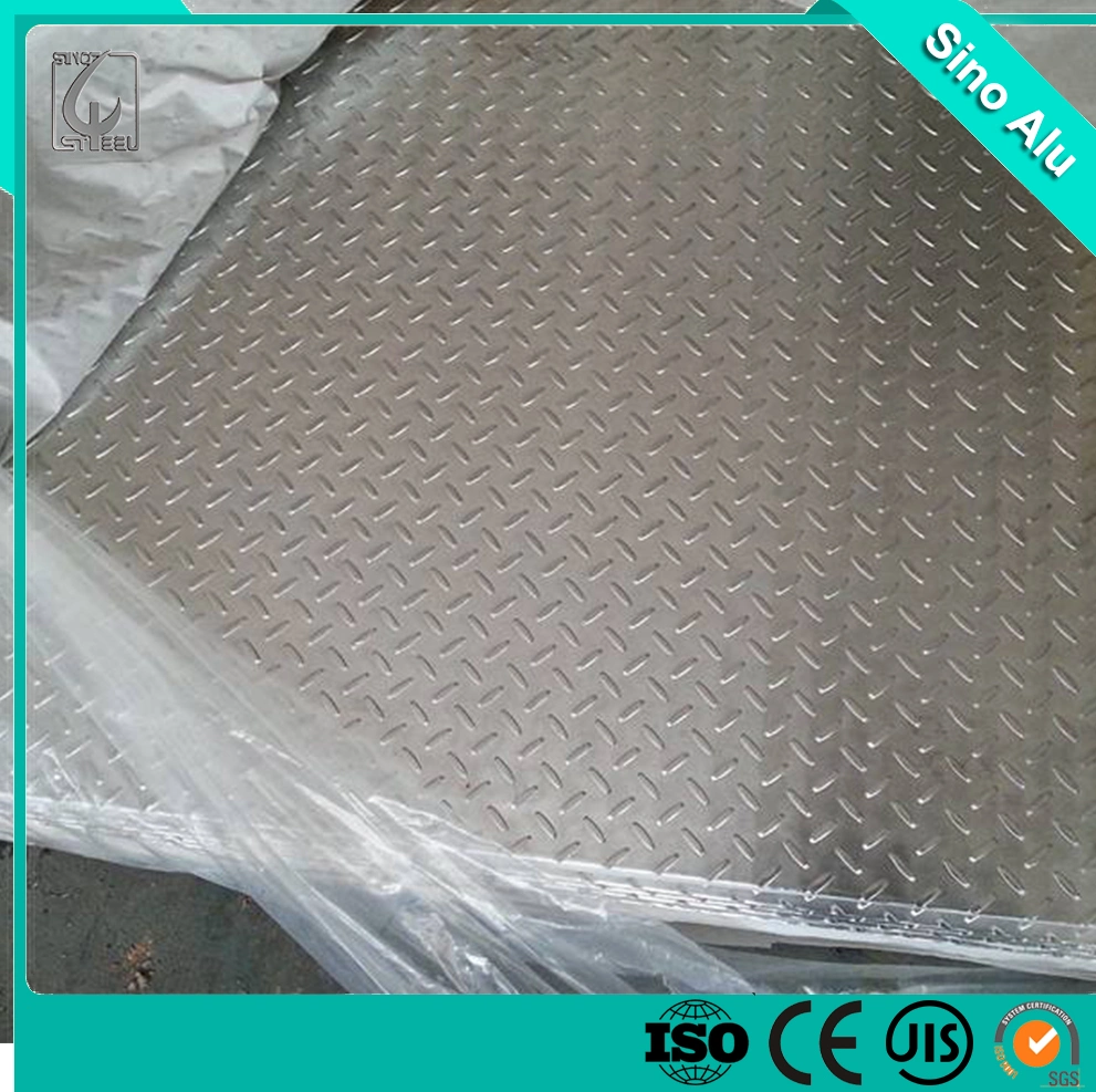 Widely Used Production 1000, 3000, 5000, 8000 Series Diamond Embossed Aluminum Sheet