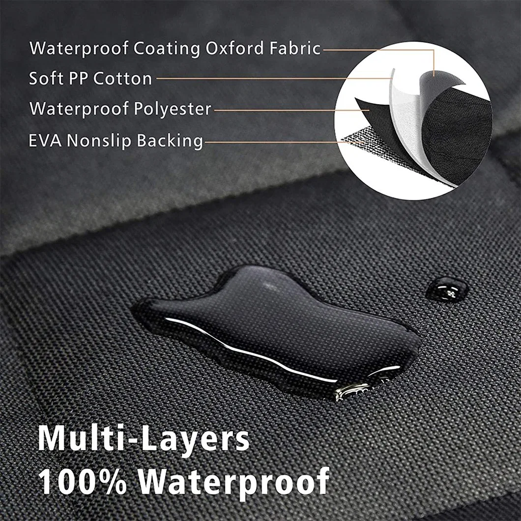 Sratchproof Easy-Cleaning impermeable Cubierta de asiento de atrás alquiler de hamacas