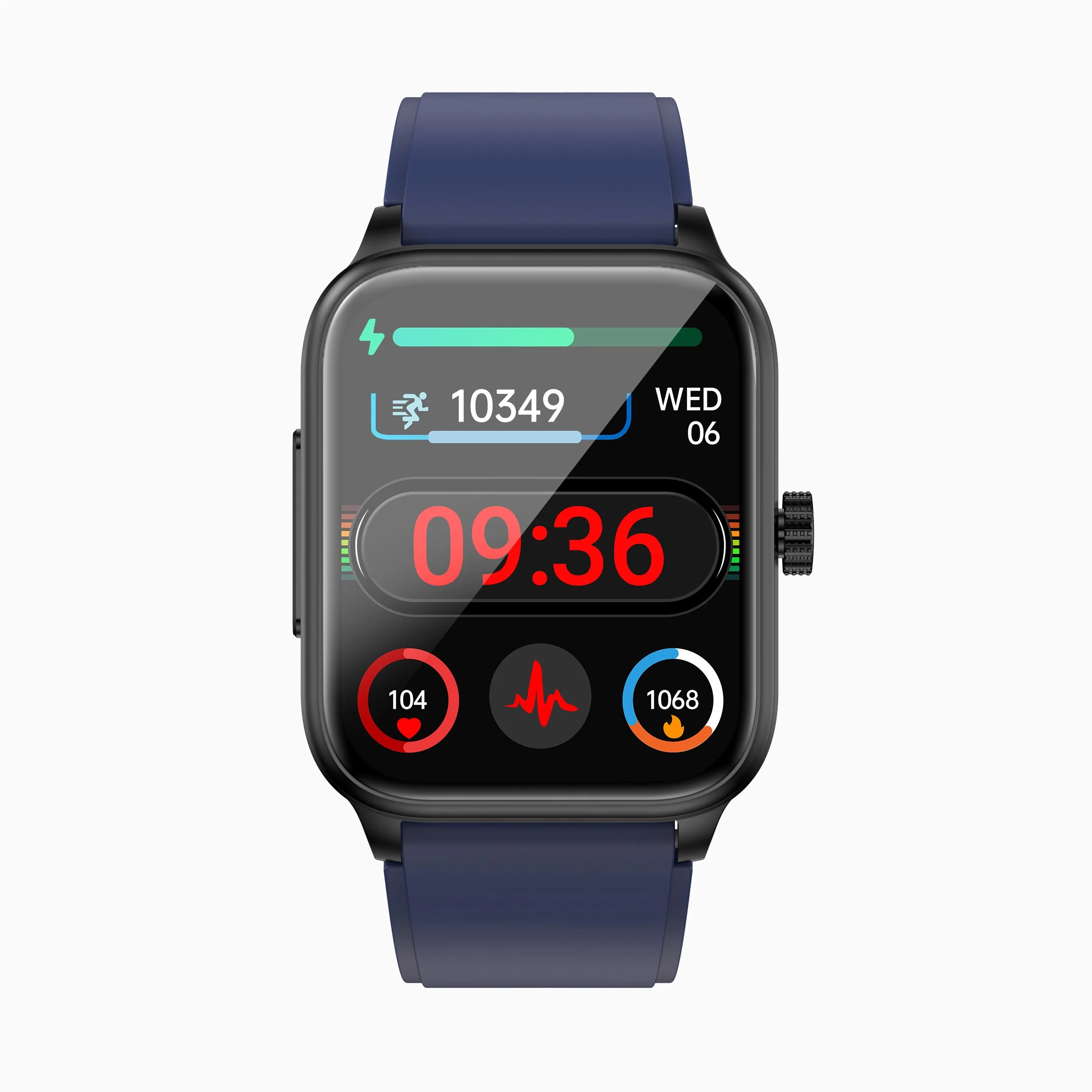 ET540 Bt appeler la montre ECG Smart Watch 2023 de 1,85 pouces avec du sang Température du glucose sang oxygène formation respiratoire Smartwatch