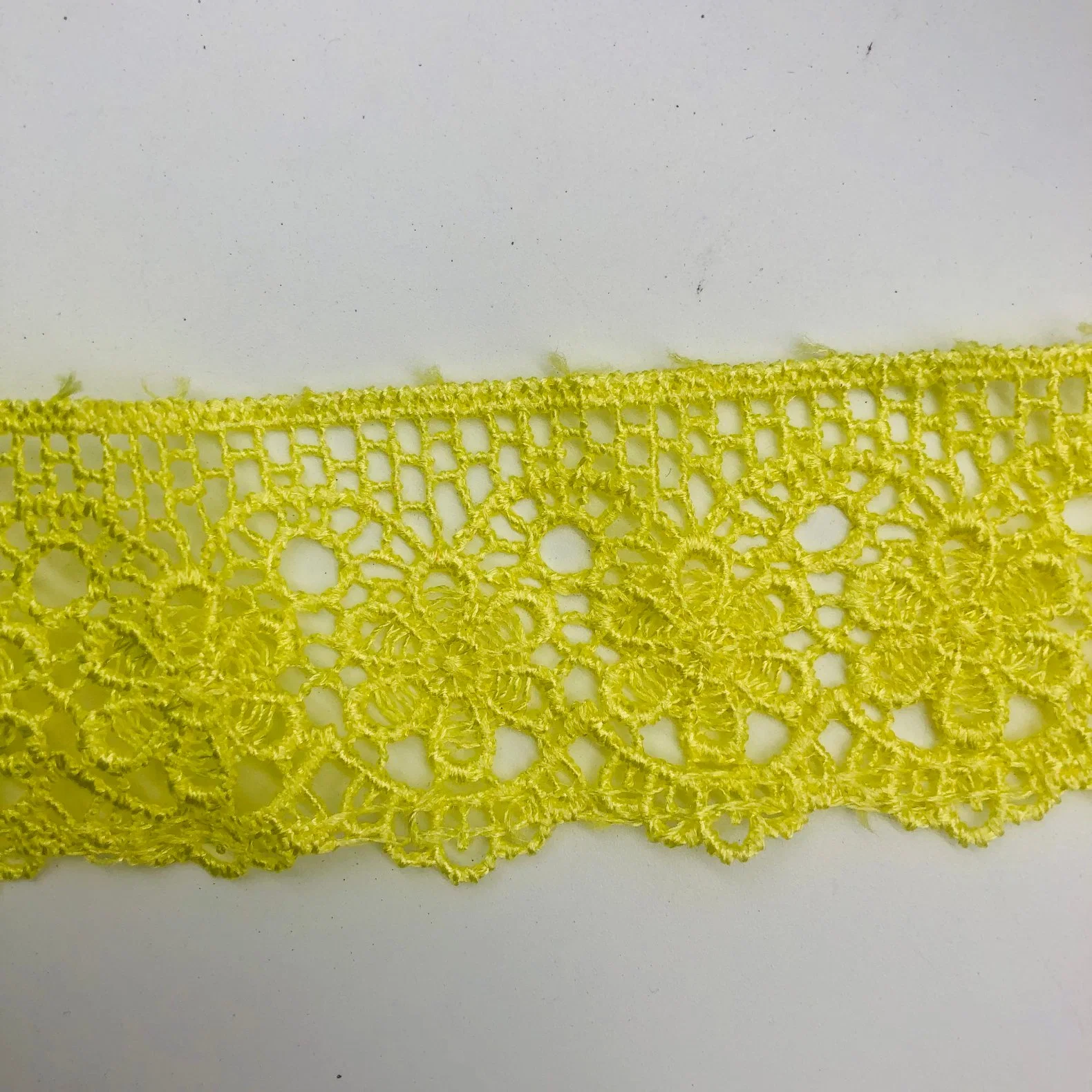 New Water Soluble Embroidery Lace Purfle Trim 3D Bridal Flower Lace Trim