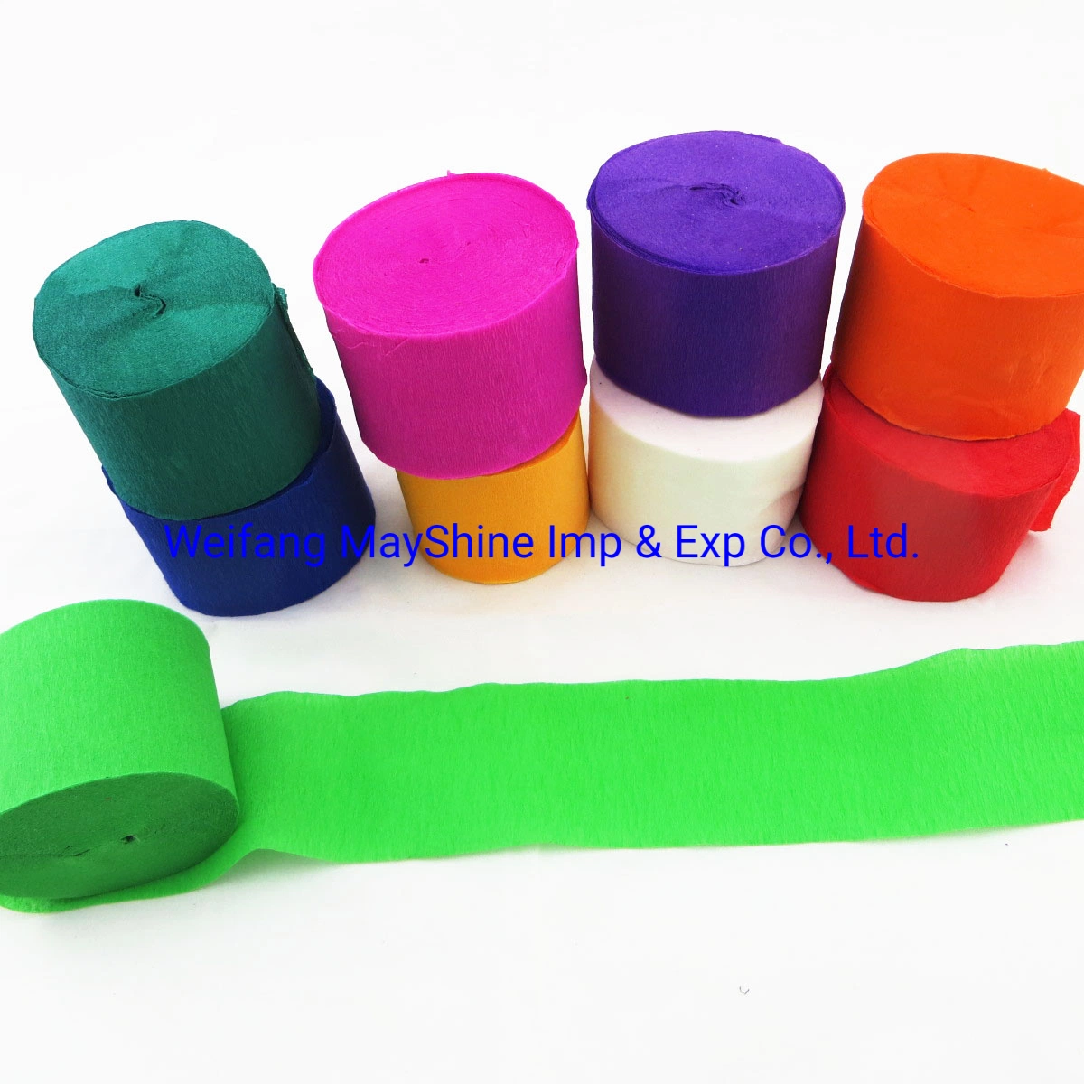 20*60 Inches Double Side Crepe Paper Streamer Thick Crepe Paper for Wrapping Paper