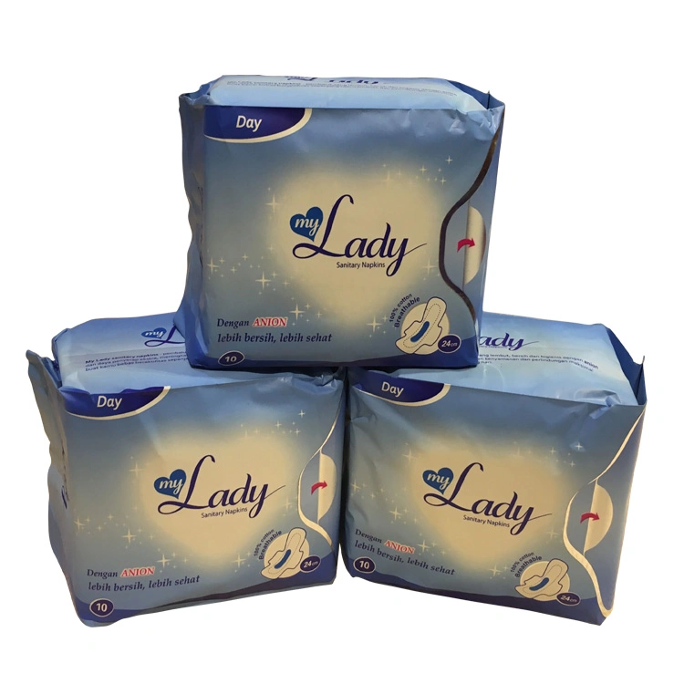 Wholesale Sanitary Products Woman Lady Cotton Anion Sanitary Napkin Pads