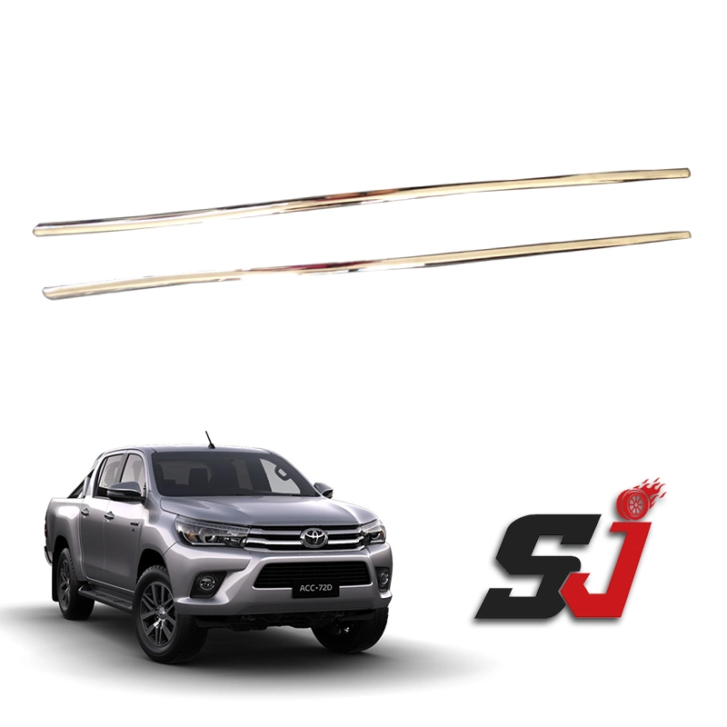 Auto Parts Accesorios decorativos Marco de ventana de los guarnecidos de cuerpo revestido de Toyota Hilux 2016-2019