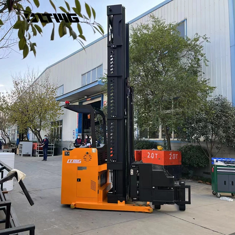 Ltmg Brand Four Way Electric Reach Truck Counterbalance Pallet Stacker 1500kg Electric Reach Truck with Curtis AC Controller