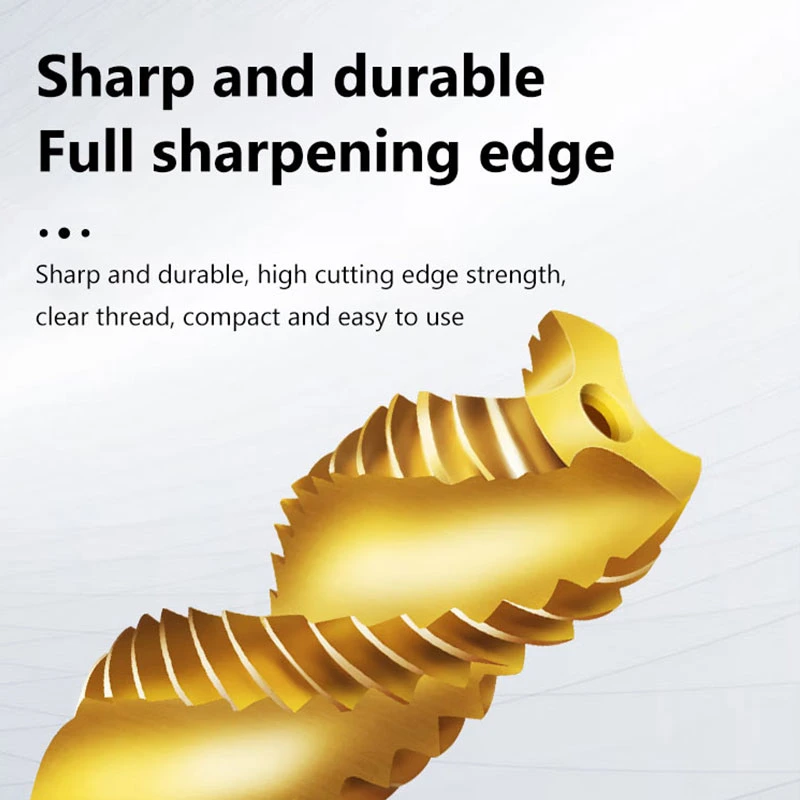 Solid Carbide Spiral CNC Machine Tools Aluminum and Copper Processing Coating Thread Taps