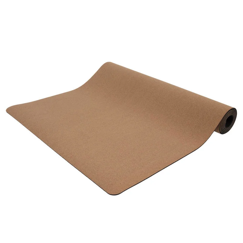 Shengde Wholesale/Supplier High quality/High cost performance Private Label Logo Non Slip Eco Cork Rubber Yoga Mat with Logo Print