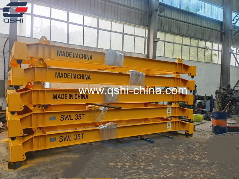 Qshi Hot Sale Container Spreader Semi-Automatic Lifting Frame for Sale