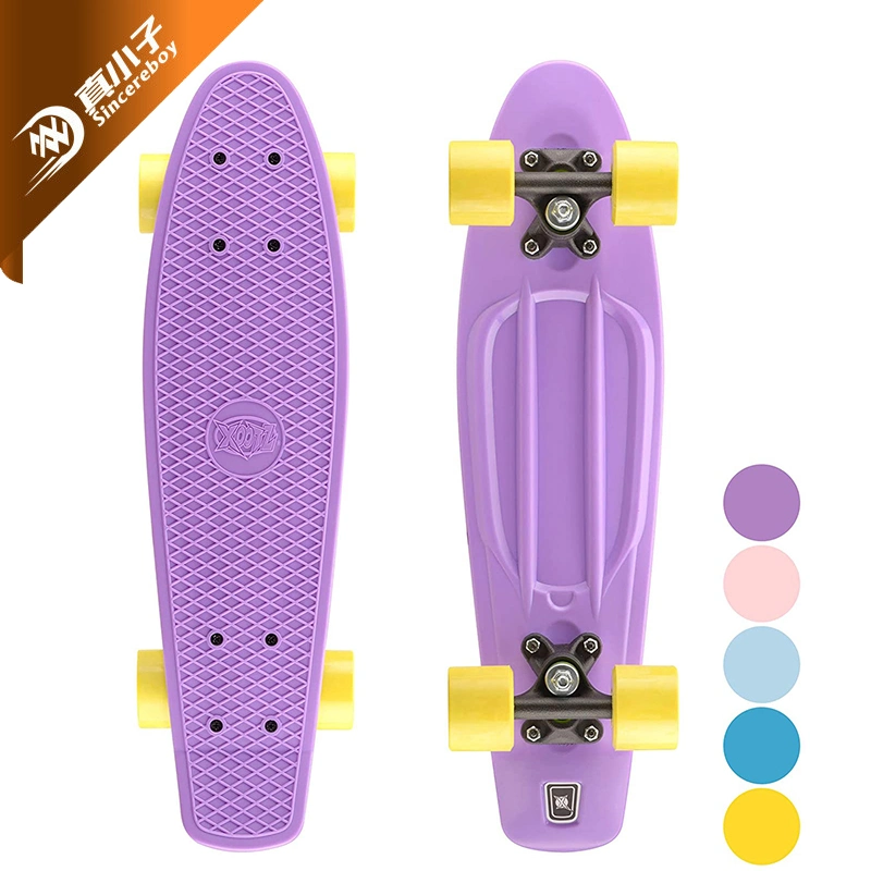 Comercio al por mayor de plástico de 4 ruedas personalizada Penny Skateboard