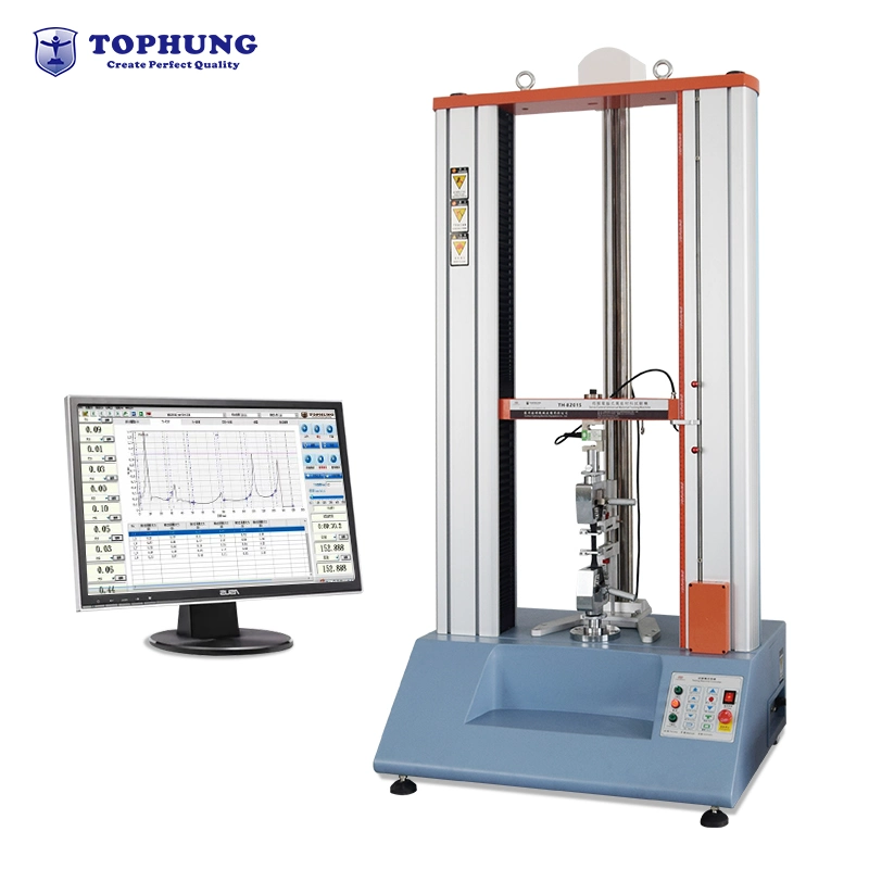 Máquina universal de teste de material com materiais plásticos