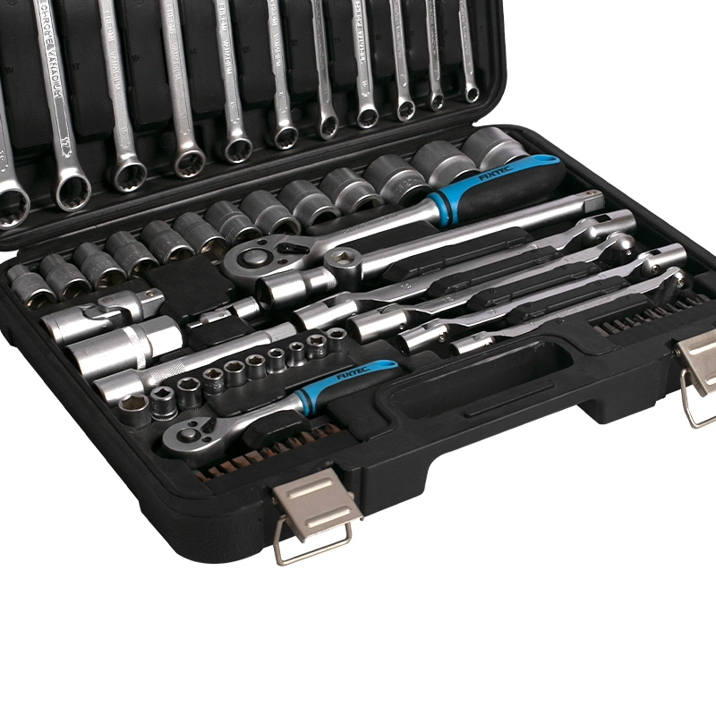 Fixtec Professional 77PCS Sockel Werkzeug Set Auto Reparatur Hand-Tool Kit-Schraubenschlüssel und Buchsensatz