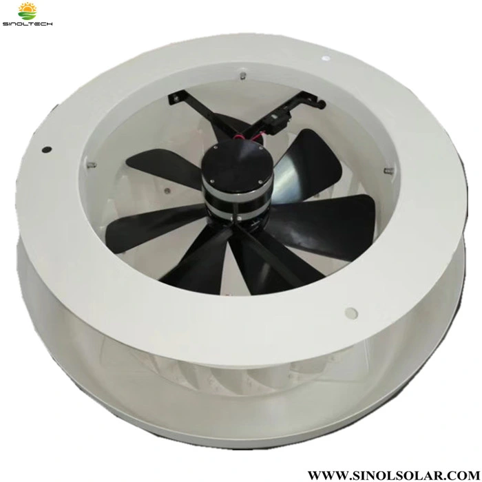 18W PV 14 Inch White Color Solar Attic Fan for Water Tank Cooling (SN2013010A)