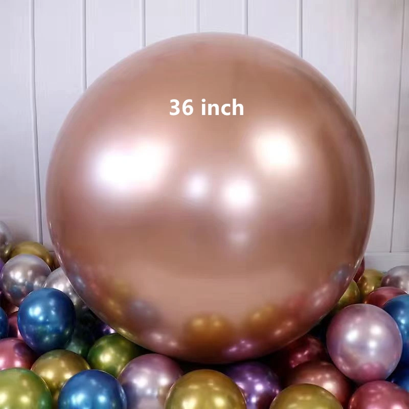 5/ 10/ 12/ 18/36 Inch Metal Round Balloon Gold, Pink Balloon