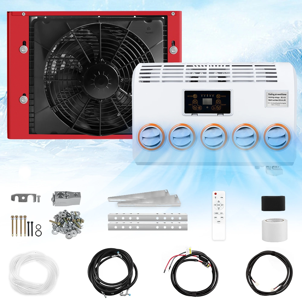 Truck Caravan Bus Car 12V Parking Air Conditioner RV Air Conditioning Systems with Air Compressor